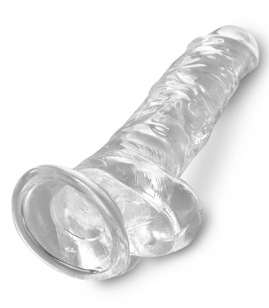 King Cock Clear 8“ with Balls 22,2 cm dildo