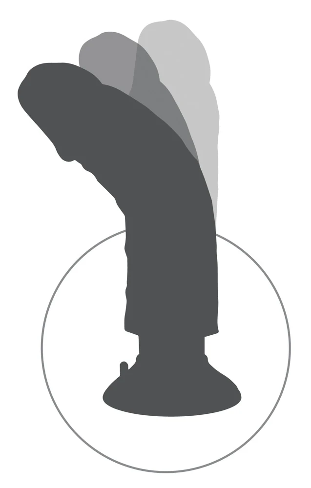 King Cock 8“ Vibrating with Balls 24 cm vibrator