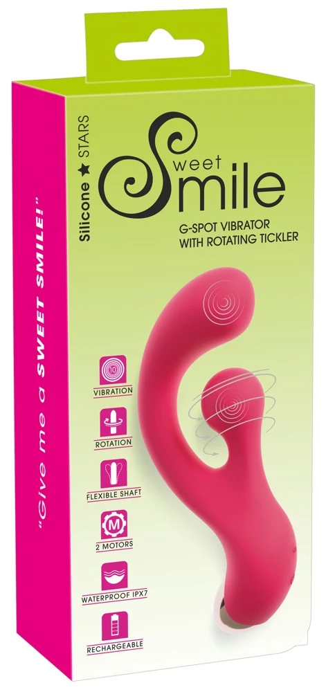 Sweet Smile G-Spot Vibrator with Rotation 18 cm