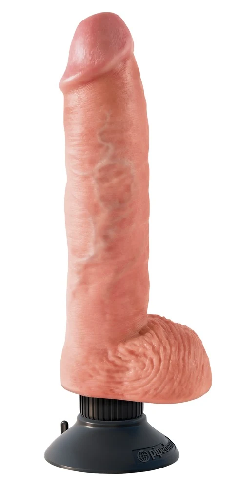 King Cock 10“ Vibrating with Balls 29 cm vibrator