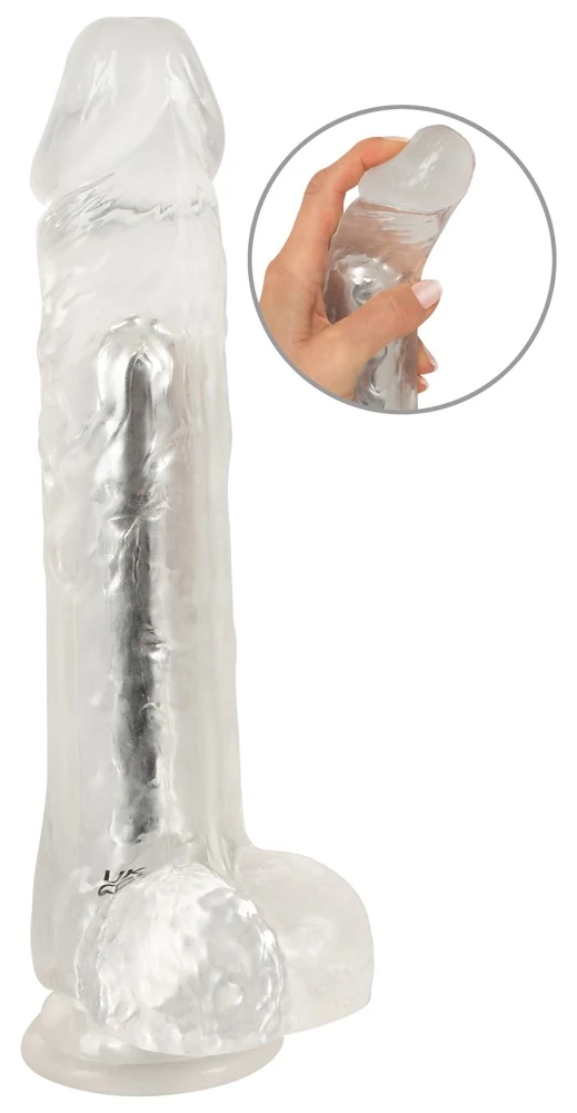 Crystal Vibrator mit Saugfuß 24,5 cm