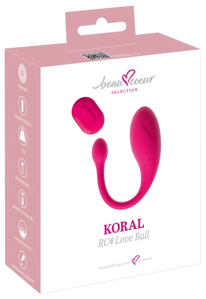 beau coeur KORAL RC Love Ball 20 cm vibrator