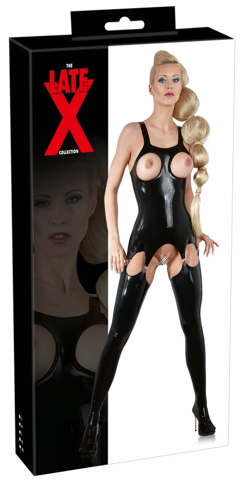 Late X Strapshemd aus Latex